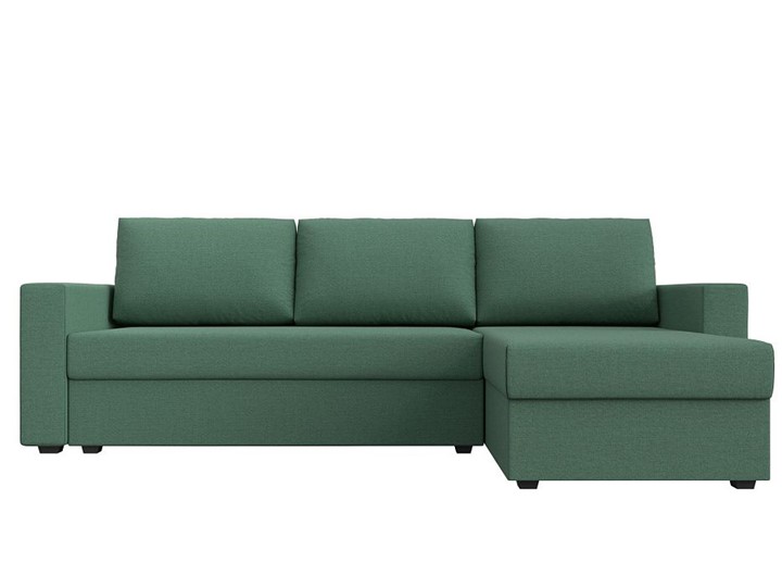 Угловой диван Траумберг Лайт, Амур зеленый (Рогожка) в Магадане - изображение 8