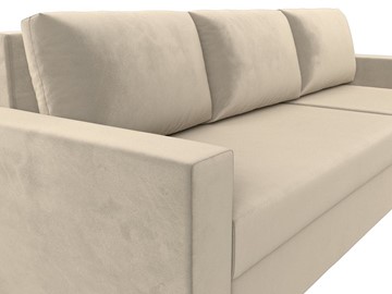 Угловой диван с оттоманкой Траумберг Лайт, Бежевый (микровельвет) в Магадане - предосмотр 7