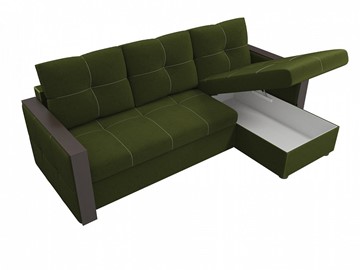 Угловой диван Валенсия, Зеленый (микровельвет) в Магадане - предосмотр 4