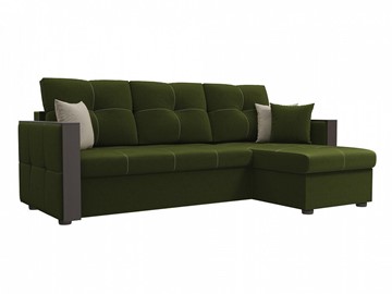 Угловой диван Валенсия, Зеленый (микровельвет) в Магадане