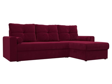 Угловой диван Верона, Бордовый (микровельвет) в Магадане