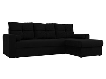 Угловой диван Верона, Черный (микровельвет) в Магадане