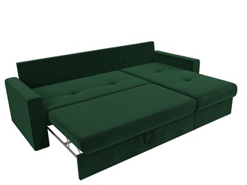 Угловой раскладной диван Верона, Зеленый (Велюр) в Магадане - предосмотр 1