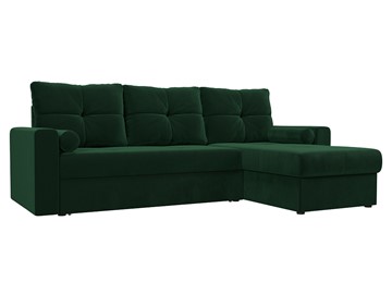 Угловой раскладной диван Верона, Зеленый (Велюр) в Магадане