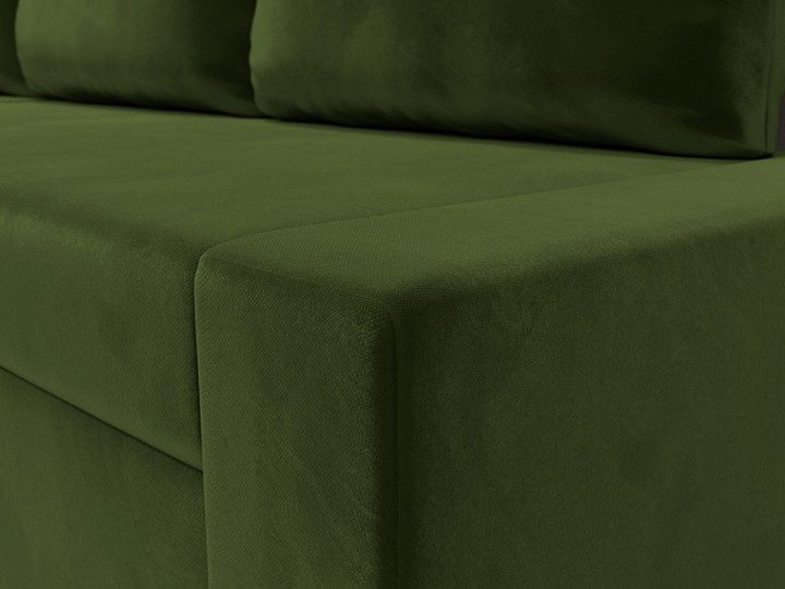 Угловой диван для гостиной Версаль, Зеленый/Бежевый (микровельвет) в Магадане - изображение 3
