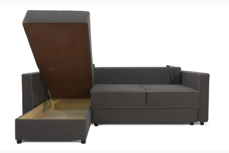 Угловой диван Jordan (Uno grey+Atrium01+Uno cottun) в Магадане - изображение 4