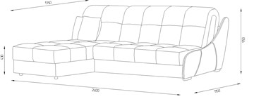 Угловой диван Токио (НПБ) в Магадане - предосмотр 1