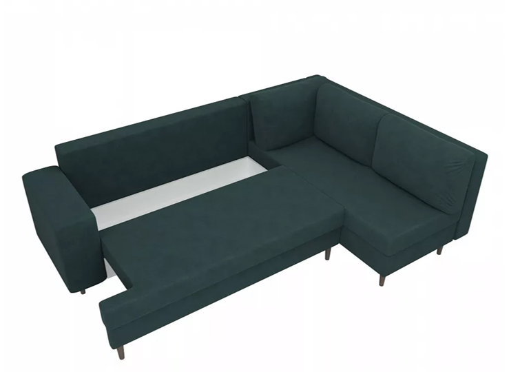Угловой диван Сильвана, Серый (велюр) в Магадане - изображение 5