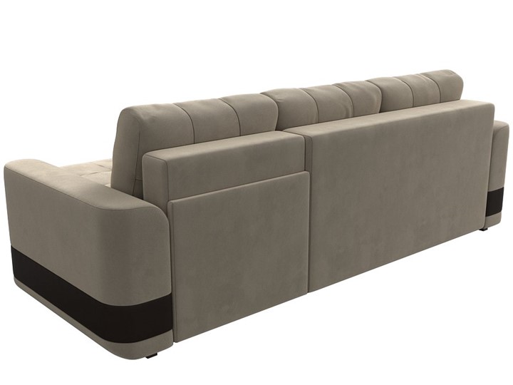 Угловой диван Честер, Бежевый/коричневый (вельвет/экокожа) в Магадане - изображение 7