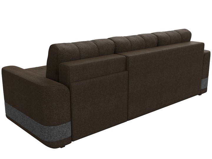 Угловой диван Честер, Коричневый/серый (рогожка) в Магадане - изображение 8