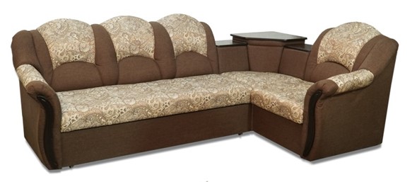 Угловой диван Соня-8 с полкой и креслом в Магадане - изображение
