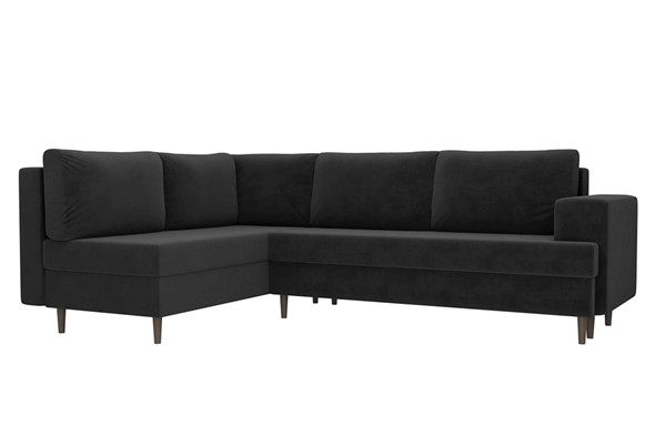 Угловой диван Сильвана, Серый (велюр) в Магадане - изображение