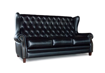 Прямой диван Оливер 3М с каретной стяжкой в Магадане - предосмотр
