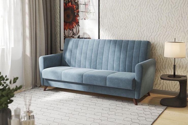 Прямой диван Монако, Оникс 17 в Магадане - изображение 1