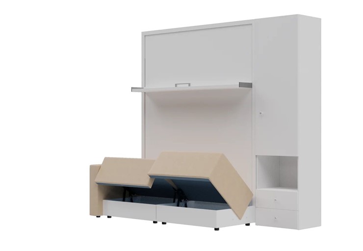 Диван Кровать-трансформер Smart (КД 1400+ШП), шкаф правый, левый подлокотник в Магадане - изображение 1