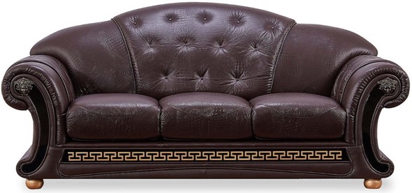 Раскладной диван Versace (3-х местный) коричневый 37 (VERSUS) в Магадане - изображение