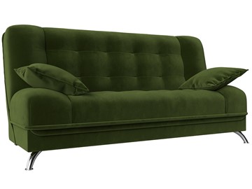 Прямой диван Анна, Зеленый (микровельвет) в Магадане - предосмотр