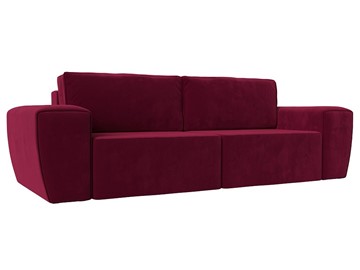 Прямой диван Беккер, Бордовый (микровельвет) в Магадане