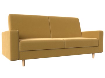 Прямой диван Бонн, Желтый (микровельвет) в Магадане