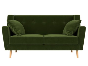 Прямой диван Брайтон 2, Зеленый (микровельвет) в Магадане - предосмотр 1