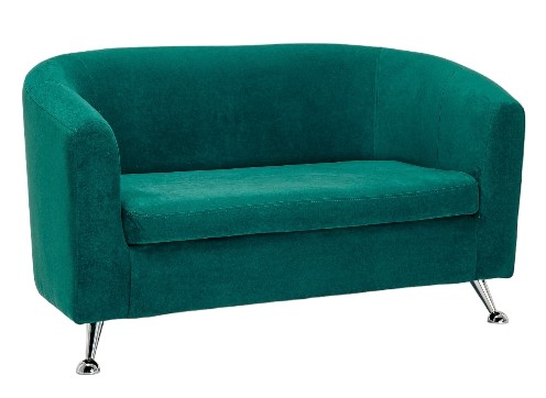 Прямой диван Брамс 2Д изумрудный в Магадане - изображение 2