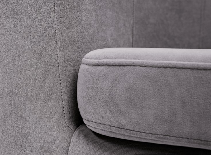 Прямой диван Брамс 2Д серый в Магадане - изображение 5