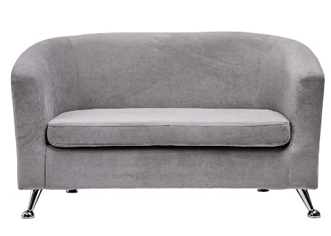 Прямой диван Брамс 2Д серый в Магадане - изображение