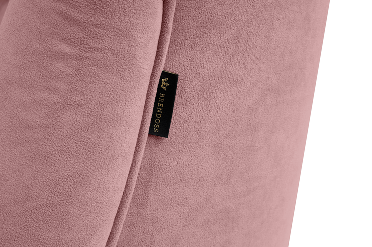Прямой диван Бриджит розовый ножки коричневые в Магадане - изображение 1