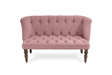 Прямой диван Бриджит розовый ножки коричневые в Магадане - предосмотр 3