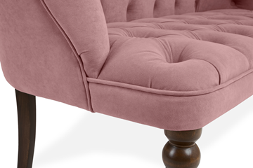 Прямой диван Бриджит розовый ножки коричневые в Магадане - предосмотр 5