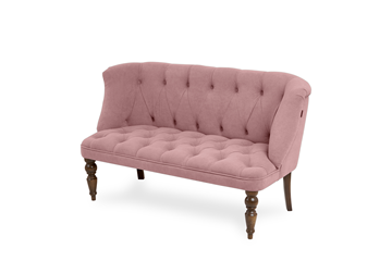 Прямой диван Бриджит розовый ножки коричневые в Магадане - предосмотр 8