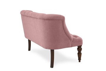 Прямой диван Бриджит розовый ножки коричневые в Магадане - предосмотр 9