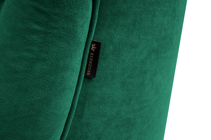 Диван-скамья Бриджит зеленый ножки коричневые в Магадане - изображение 1