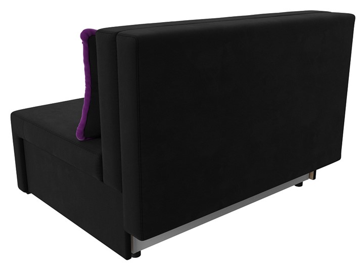 Прямой диван Лагуна, Черный/Фиолетовый (Микровельвет) в Магадане - изображение 8
