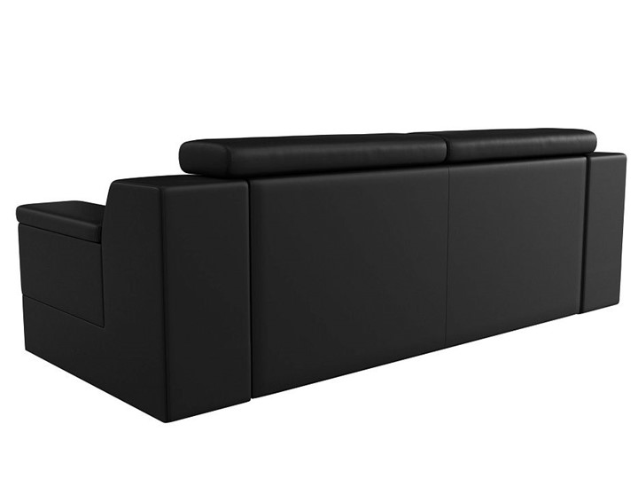 Прямой диван Лига-003 НПБ, Черный (Экокожа) в Магадане - изображение 4