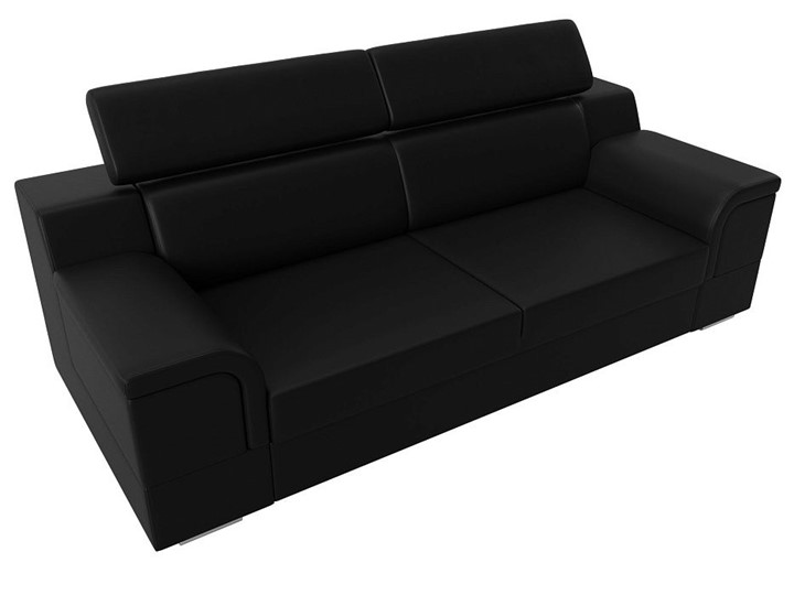 Прямой диван Лига-003 НПБ, Черный (Экокожа) в Магадане - изображение 5