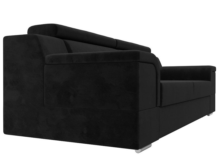 Прямой диван Лига-003 НПБ, Черный (Велюр) в Магадане - изображение 8
