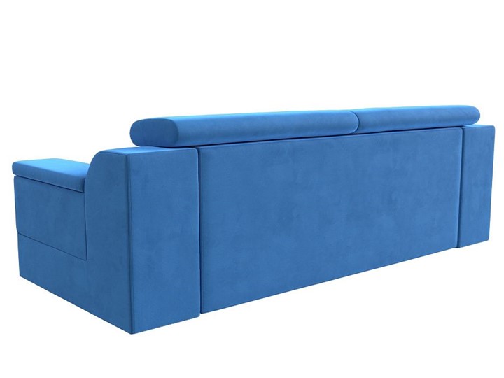 Прямой диван Лига-003 НПБ, Голубой (Велюр) в Магадане - изображение 6