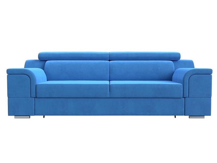 Прямой диван Лига-003 НПБ, Голубой (Велюр) в Магадане - изображение 7
