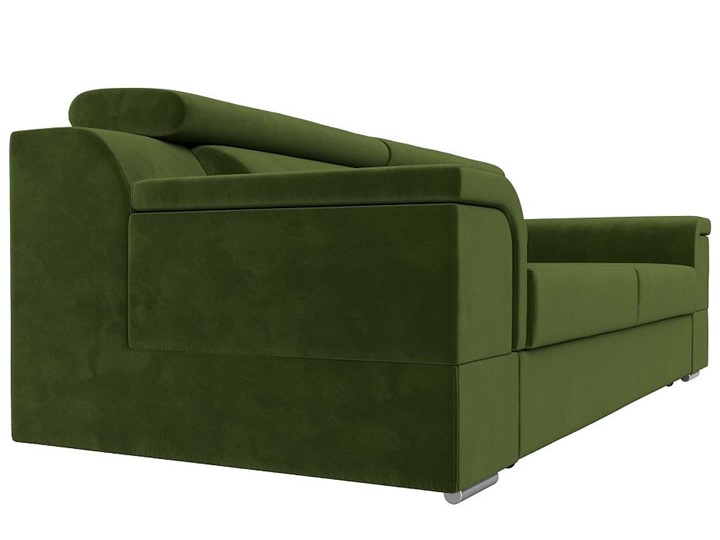 Прямой диван Лига-003 НПБ, Зеленый (Микровельвет) в Магадане - изображение 5