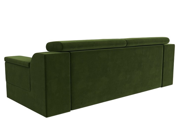 Прямой диван Лига-003 НПБ, Зеленый (Микровельвет) в Магадане - изображение 7