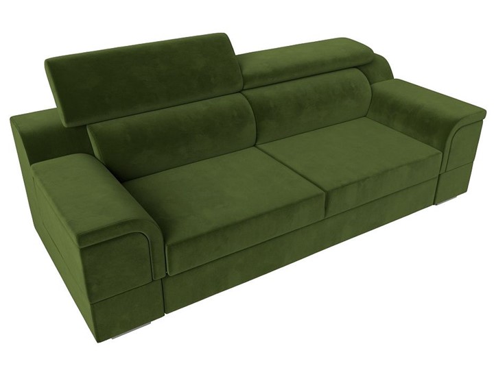 Прямой диван Лига-003 НПБ, Зеленый (Микровельвет) в Магадане - изображение 8