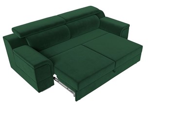 Прямой диван Лига-003 НПБ, Зеленый (Велюр) в Магадане - предосмотр 1