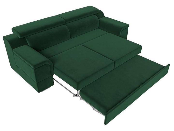 Прямой диван Лига-003 НПБ, Зеленый (Велюр) в Магадане - изображение 2
