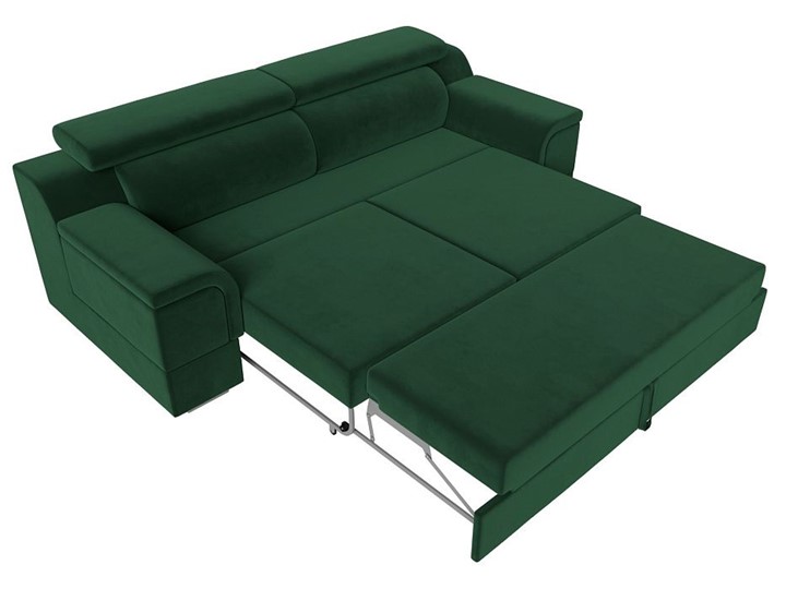Прямой диван Лига-003 НПБ, Зеленый (Велюр) в Магадане - изображение 3