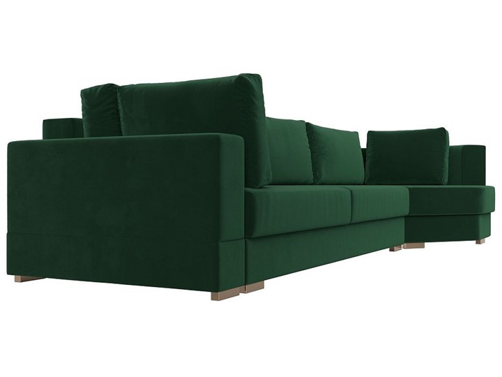 Прямой диван Лига-026 НПБ, Зеленый (велюр) в Магадане - изображение 5