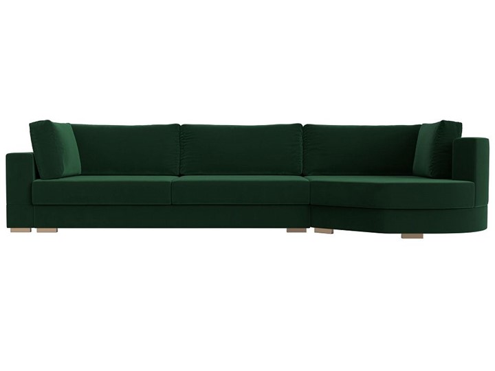 Прямой диван Лига-026 НПБ, Зеленый (велюр) в Магадане - изображение 7