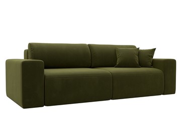 Прямой диван Лига 036 Классик, Зеленый (Микровельвет) в Магадане