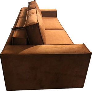 Прямой диван Лофт БЛ2-БП2 (Ремни/Тик-тик) в Магадане - предосмотр 4