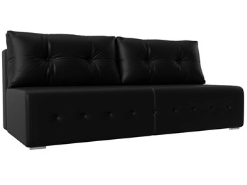 Прямой диван Лондон, Черный (экокожа) в Магадане